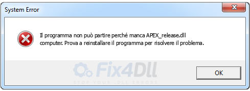 APEX_release.dll mancante