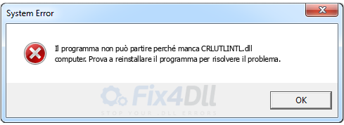 CRLUTLINTL.dll mancante