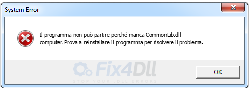 CommonLib.dll mancante