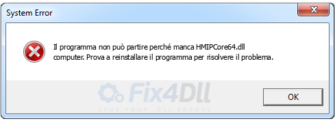 HMIPCore64.dll mancante