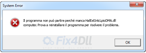 HalExtIntcLpioDMA.dll mancante