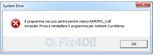 XAPOFX1_3.dll mancante