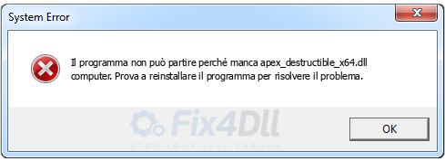 apex_destructible_x64.dll mancante