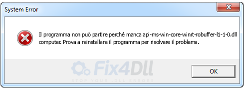api-ms-win-core-winrt-robuffer-l1-1-0.dll mancante