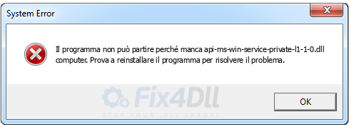 api-ms-win-service-private-l1-1-0.dll mancante