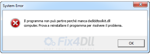 dxdlddtoolkit.dll mancante