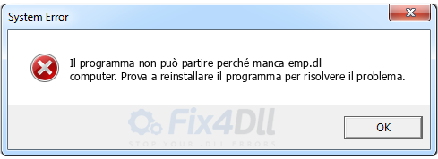 emp.dll non è stato trovato