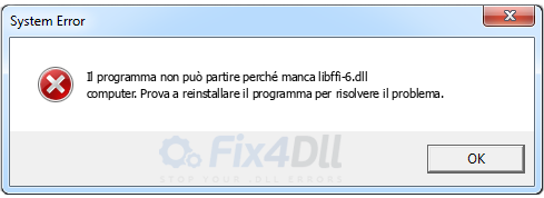 libffi-6.dll mancante