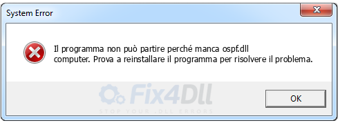 ospf.dll mancante