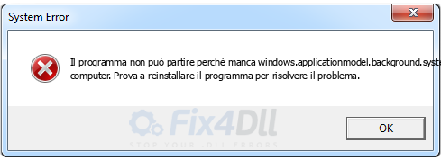 windows.applicationmodel.background.systemeventsbroker.dll mancante