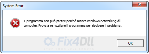 windows.networking.dll mancante