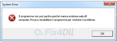 windows.web.dll mancante